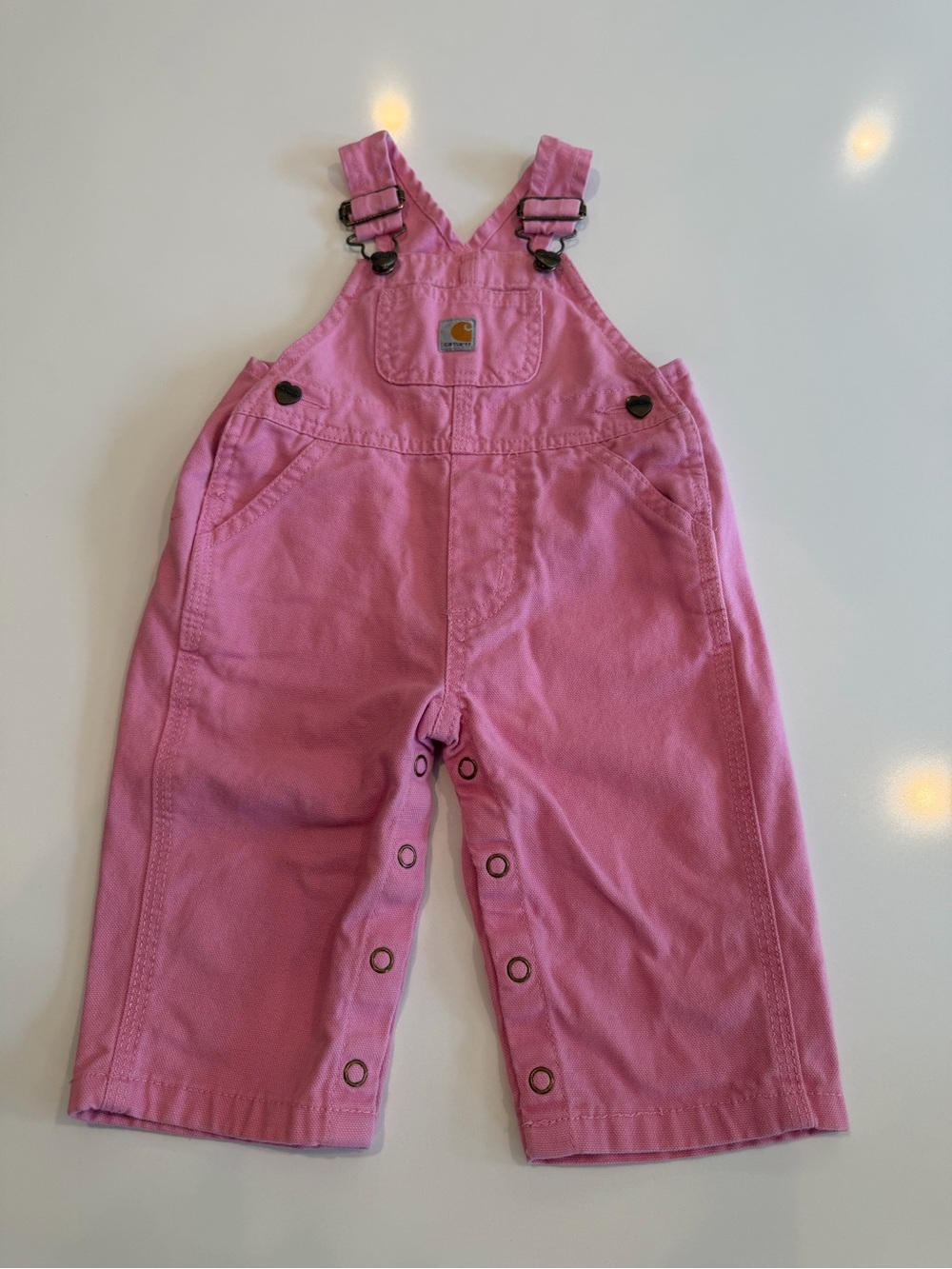 Carhartt Pink Infants' Classic Bib Overalls